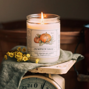 soy candle, empire apple, fresh & light scent for fall